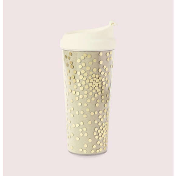 kate spade Other - kate spade glitter thermal mug tumbler nwt